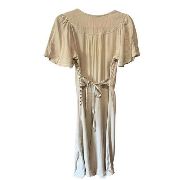 Revolve Anthropologie Ghost London Coraline Flutter Sleeve Dress - Picture 9 of 11